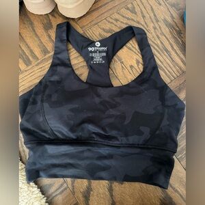 Medium dark camo sports bra